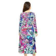 Carica l&#39;immagine nel visualizzatore di Gallery, Women&#39;s Long Sleeve Dance Dress (AOP) Laila Lago &amp; C. by I.A.
