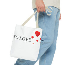 Load image into Gallery viewer, Graphic Tote Bag – "RED COLOR" Cosmetic Makeup Print
