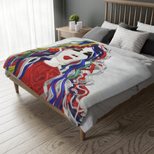 Load image into Gallery viewer, Coperta vellutata linea-IRIS-
