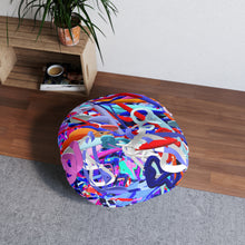 Carica l&#39;immagine nel visualizzatore di Gallery, Tufted Floor Pillow, Round Laila Lago &amp; C. by I.A.
