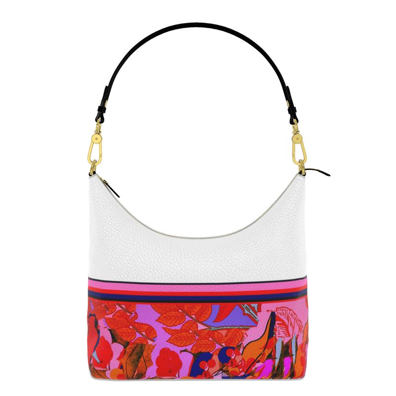 Borsa a spalla  in pelle linea I fiori