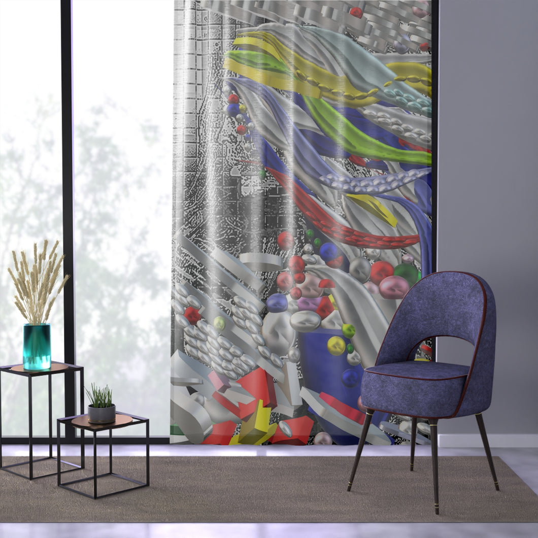 Tenda con stampa artistica dalla collezione-IL VENTO IL SOLE