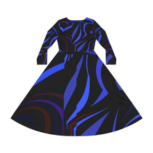 Carica l&#39;immagine nel visualizzatore di Gallery, Women&#39;s Long Sleeve Dance Dress (AOP) Laila Lago &amp; C. by I.A.
