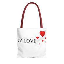 Load image into Gallery viewer, Graphic Tote Bag – "RED COLOR" Cosmetic Makeup Print
