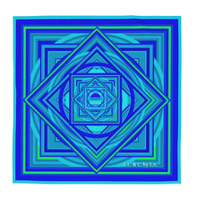 Load image into Gallery viewer, Foulard in seta linea Smeraldo
