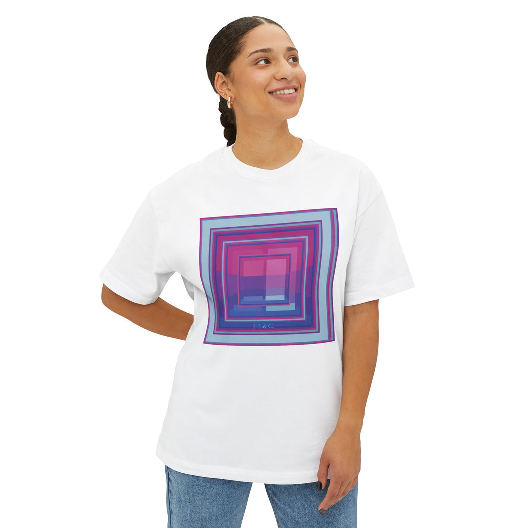 Maglia vestibilità rilassata linea -Arcani maggiori arancio viola verde-