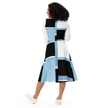 Load image into Gallery viewer, All-over print long sleeve midi dress Laila Lago &amp; C. by I.A.
