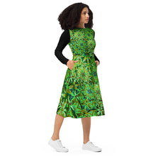 Load image into Gallery viewer, All-over print long sleeve midi dress Laila Lago &amp; C. by I.A.
