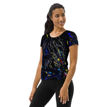 Load image into Gallery viewer, All-Over Print Women&#39;s Athletic T-shirt Laila Lago &amp; C. by I.A.
