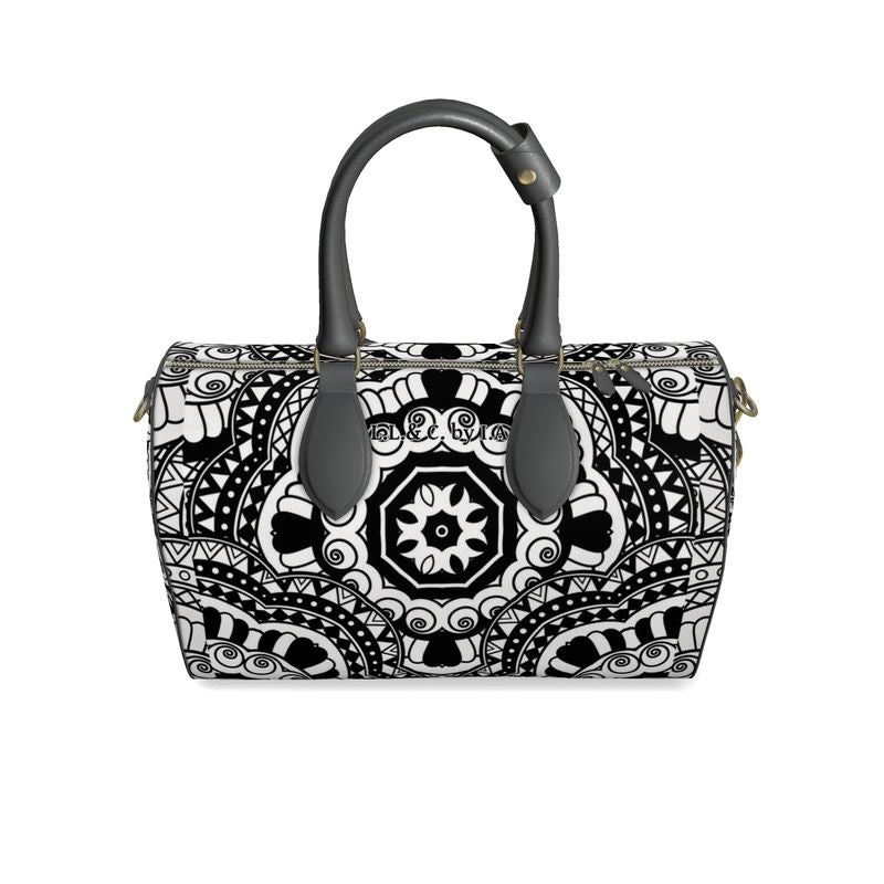 Borsa  a bauletto in pelle linea Multi grafica