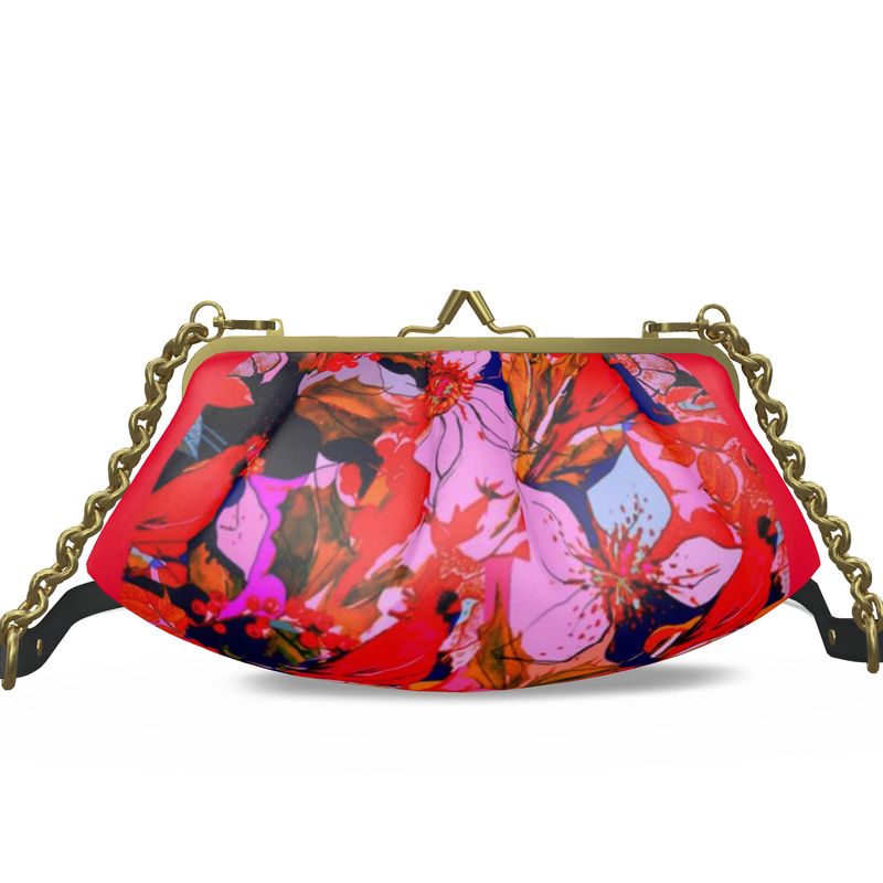 Elegante borsa in pelle linea I fiori