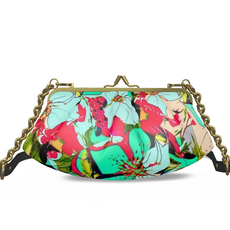 Elegante borsa in pelle linea I fiori