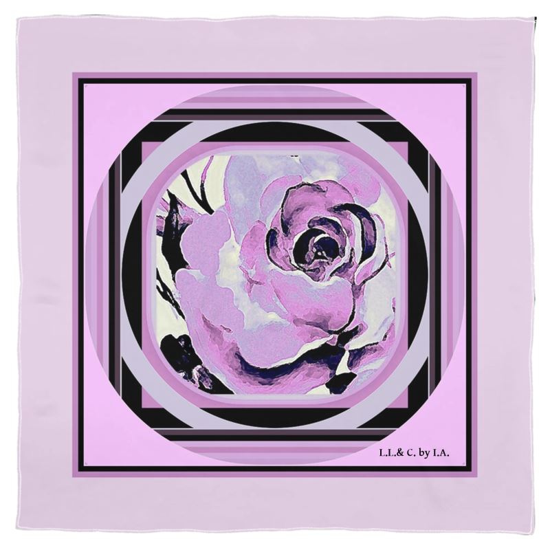 Foulard in seta linea Rose d' inverno