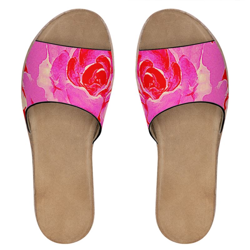 Sandali in pelle linea Rose d' inverno