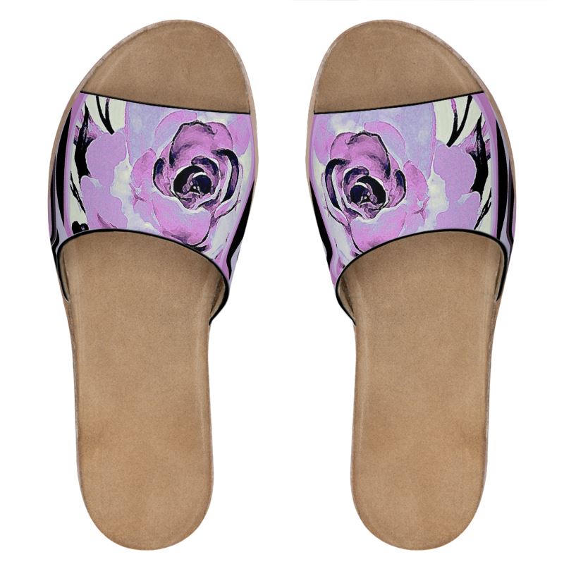 Sandali in pelle linea Rose d' inverno