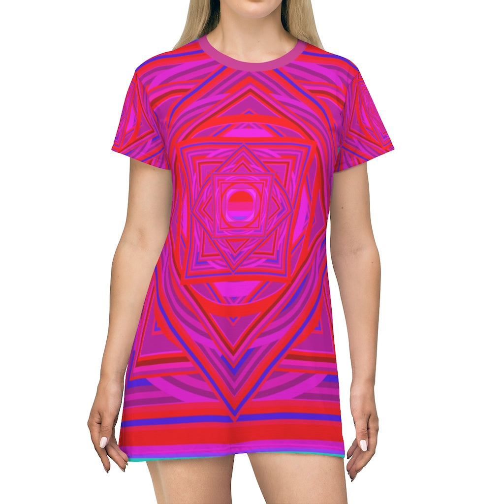 All Over Print T-Shirt Dress Laila Lago & C. by Iannilli Antonella