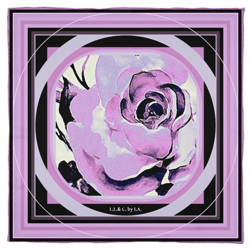 Foulard in seta linea Rose d'inverno