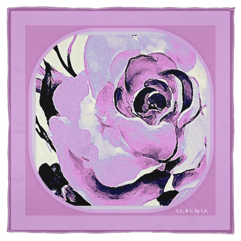 Foulard in seta linea Rose d' inverno