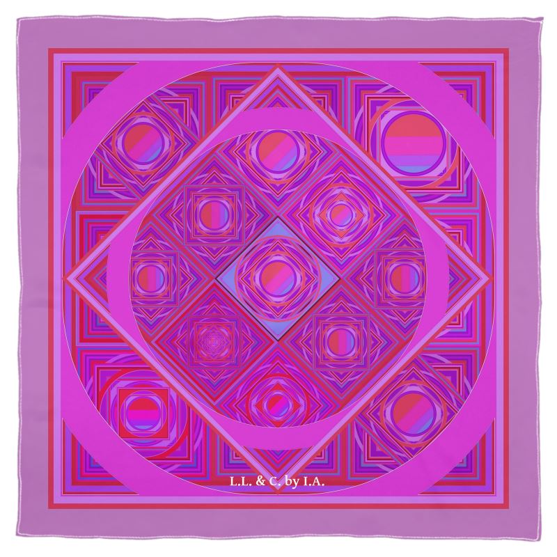 Foulard in seta linea Rubino