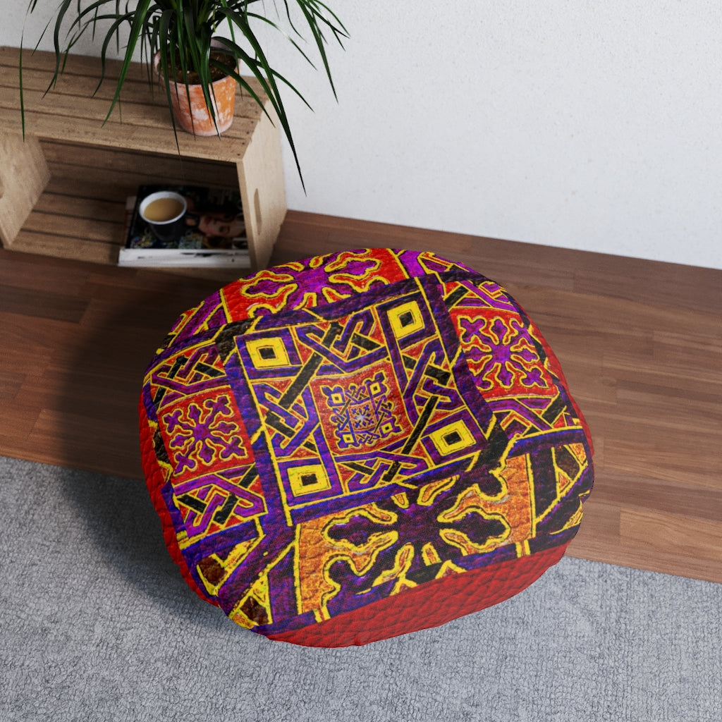 Tufted Floor Pillow, Round Laila Lago & C. by Iannilli Antonella