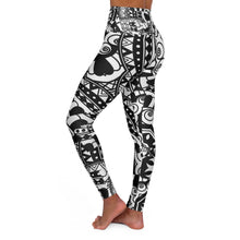 Load image into Gallery viewer, High Waisted Yoga Leggings with Art Print Laila Lago &amp; C. by Iannilli Antonella
