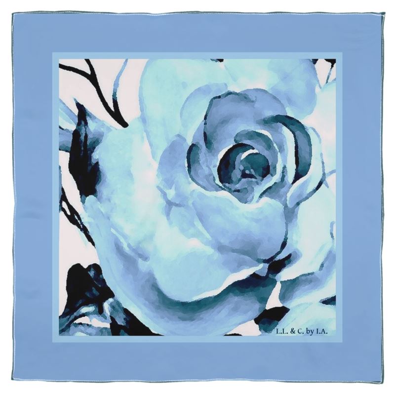 Foulard in seta linea Rose d'inverno