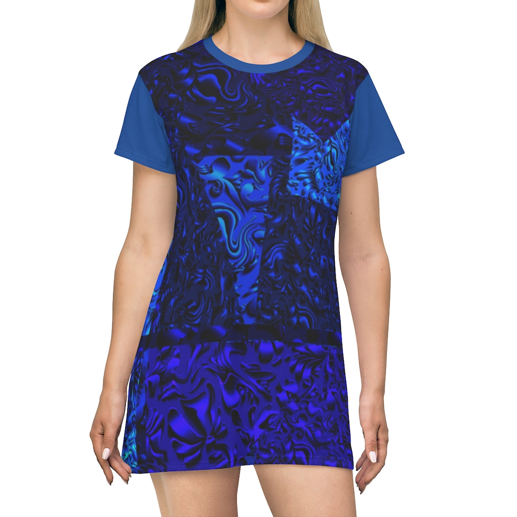 All Over Print T-Shirt Dress Laila Lago & C. by Iannilli Antonella