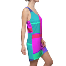 Load image into Gallery viewer, Dress with summer art print designed by Laila Lago &amp; C. by Iannilli Antonella
