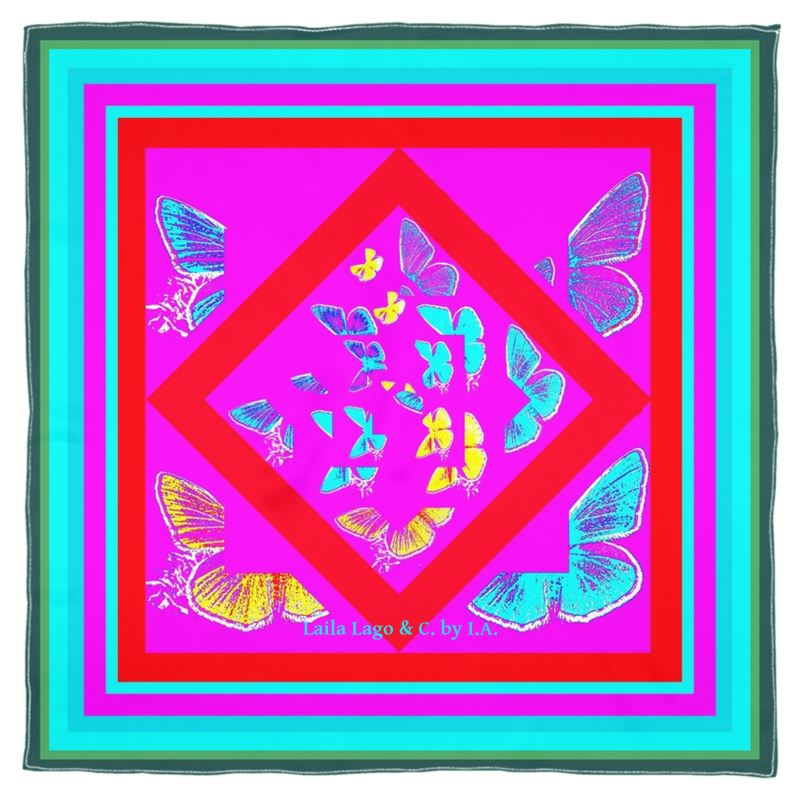 Foulard artistico in seta linea Contrasti