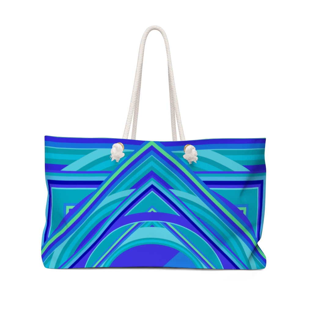 Beach bag with artistic print designed by Laila Lago & C. by Iannilli Antonella