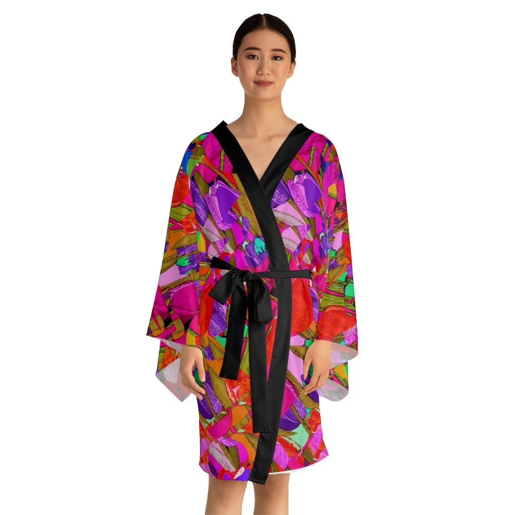 Long Sleeve Kimono Robe  Laila Lago & C. by Iannilli Antonella