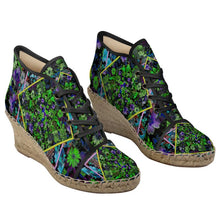 Carica l&#39;immagine nel visualizzatore di Gallery, Espadrilles con tacco e stampa  linea Il fiorame
