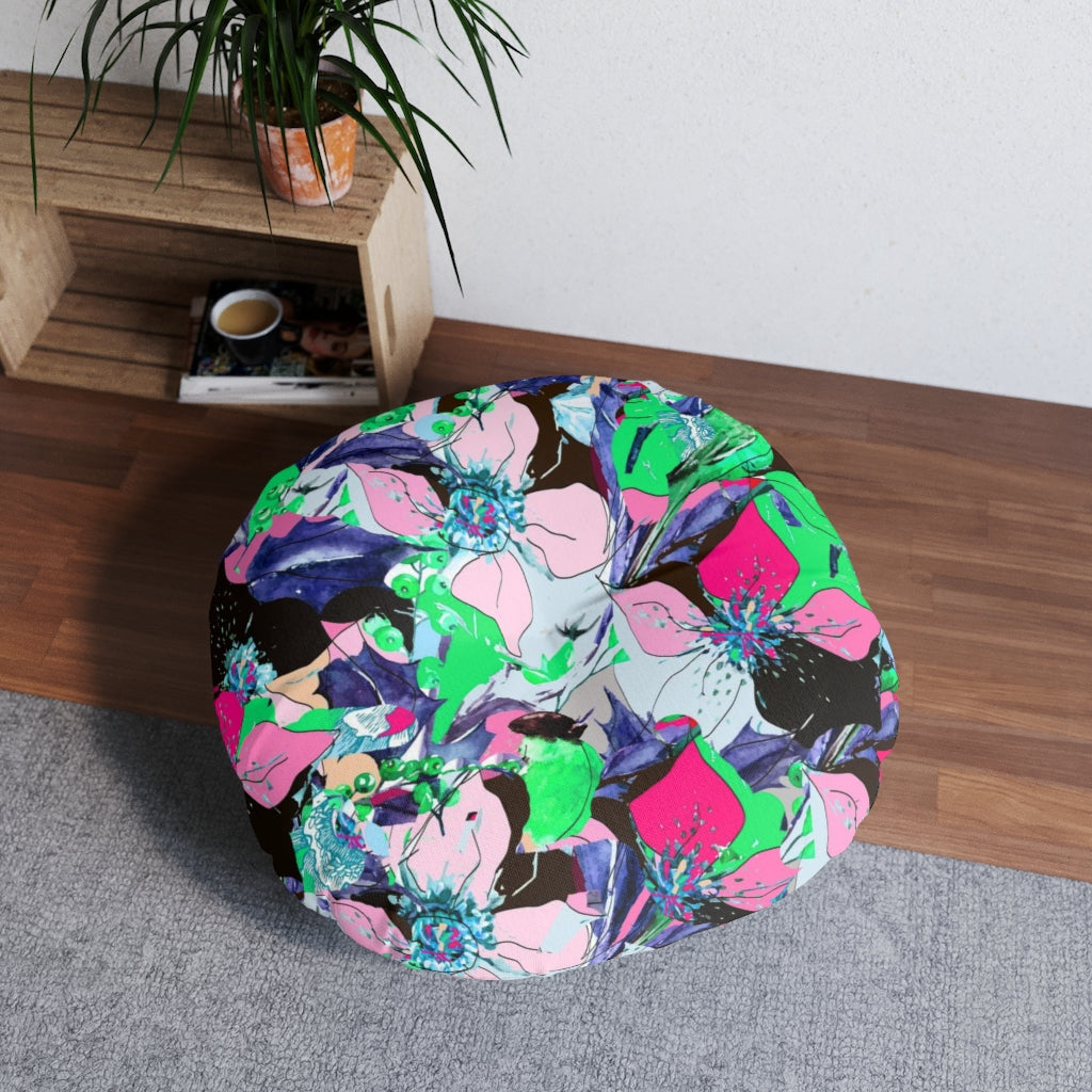 Tufted Floor Pillow, Round Laila Lago & C. by Iannilli Antonella