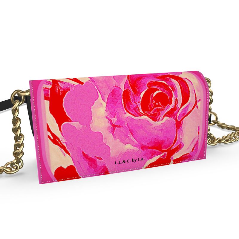 Borsa in pelle a tracolla linea Rose d'inverno