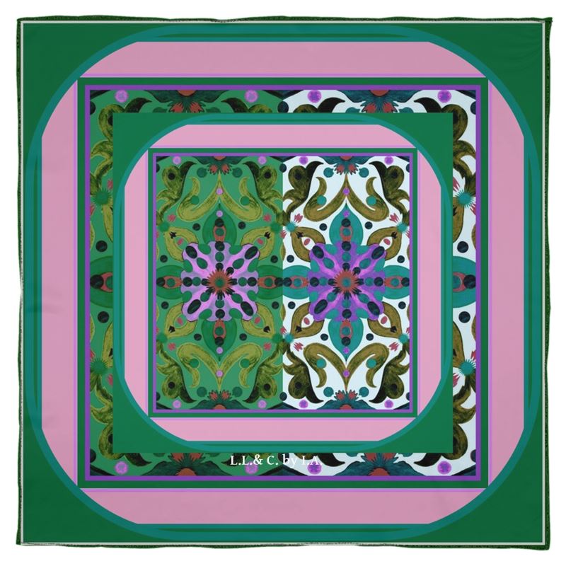 Foulard in seta  collezione Acquarelli