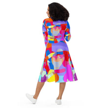 Load image into Gallery viewer, All-over print long sleeve midi dress  Laila Lago &amp;C. by Iannilli Antonella
