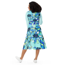 Load image into Gallery viewer, All-over print long sleeve midi dress Laila Lago &amp; C. by I.A.
