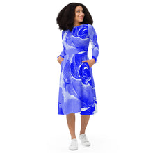 Load image into Gallery viewer, All-over print long sleeve midi dress Laila Lago &amp; C. by Iannilli Antonella
