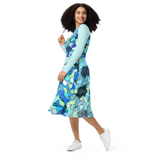 Load image into Gallery viewer, All-over print long sleeve midi dress Laila Lago &amp; C. by I.A.
