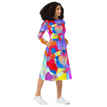 Load image into Gallery viewer, All-over print long sleeve midi dress  Laila Lago &amp;C. by Iannilli Antonella
