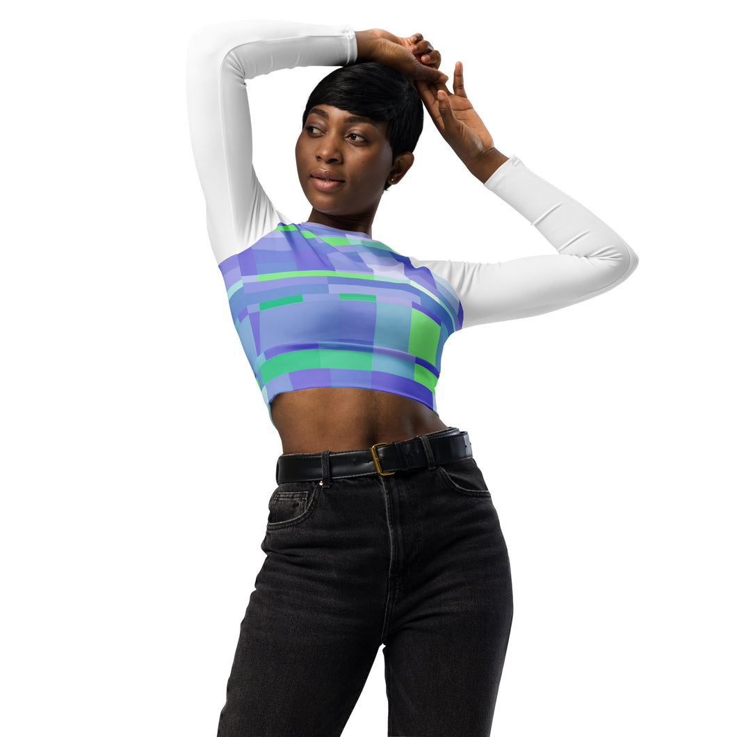 Recycled long-sleeve crop top Laila Lago & C. by I.A.