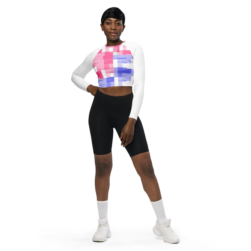 Recycled long-sleeve crop top Laila Lago & C. by I.A.