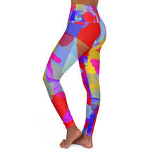 Carica l&#39;immagine nel visualizzatore di Gallery, High Waisted Yoga Leggings with Art Print Laila Lago &amp; C. by Iannilli Antonella
