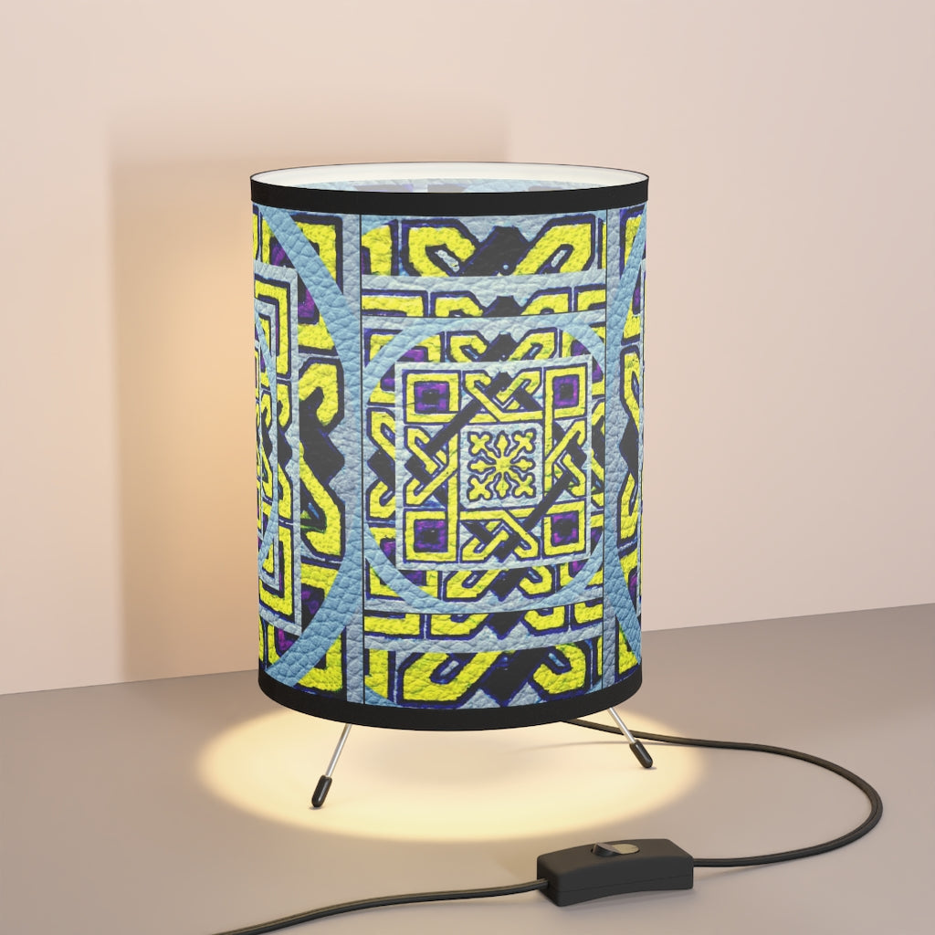 Tripod Lamp with High-Res Printed Shade, US/CA plug Laila Lago & C. by Iannilli Antonella