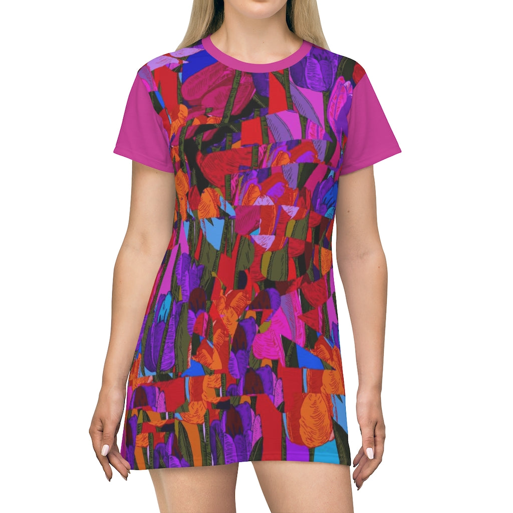 All Over Print T-Shirt Dress  Laila Lago & C. by Iannilli Antonella