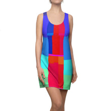 Carica l&#39;immagine nel visualizzatore di Gallery, Dress with summer art print designed by Laila Lago &amp; C. by Iannilli Antonella

