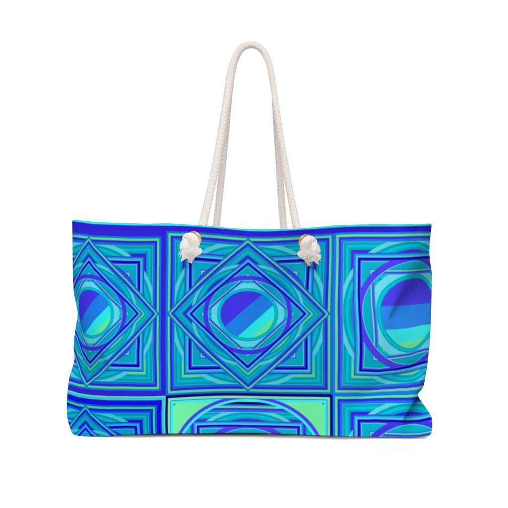 Beach bag with artistic print designed by Laila Lago & C. by Iannilli Antonella