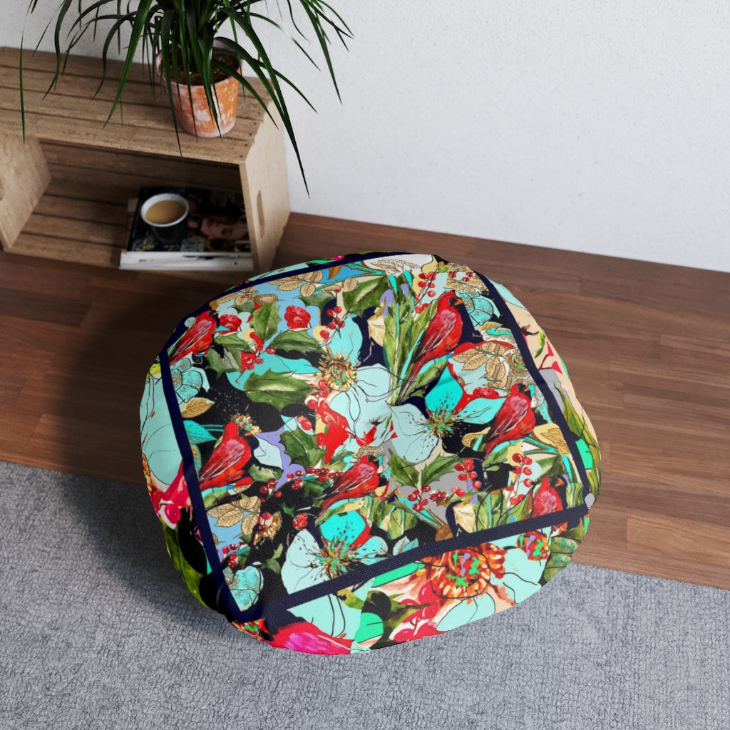 Tufted Floor Pillow, Round Laila Lago & C. by Iannilli Antonella