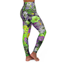 Carica l&#39;immagine nel visualizzatore di Gallery, High Waisted Yoga Leggings with Art Print Laila Lago &amp; C. by Iannilli Antonella
