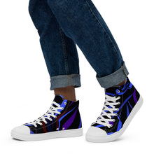 Carica l&#39;immagine nel visualizzatore di Gallery, Men’s high top canvas shoes Laila Lago &amp; C. by Iannilli Antonella
